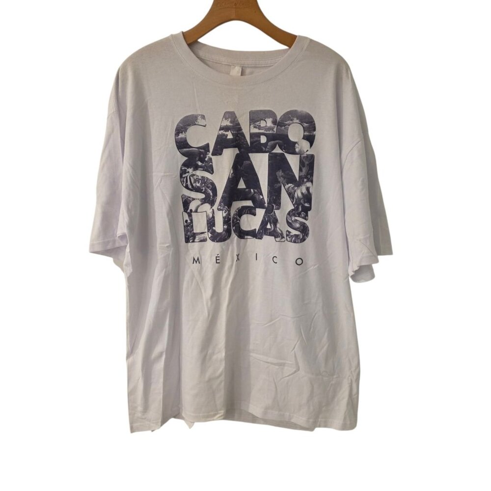 Cabo‎ San Lucas T-Shirt Travel Gift Mexico Trip Souvenir Tee White Mens XL NEW